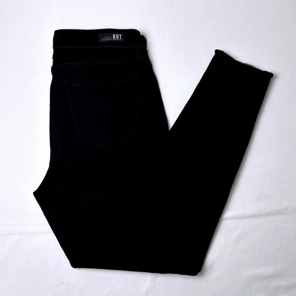 KUT from the Kloth Womens Donna High Rise Ankle Skinny Jeans Size 8 Black Casual